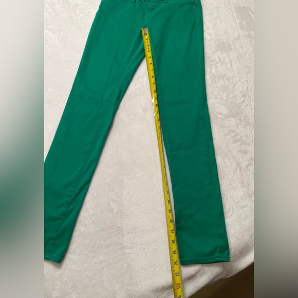 Adriano Goldschmied 27 super skinny stretch green jeans. Kelly green. RARE - Picture 5 of 11
